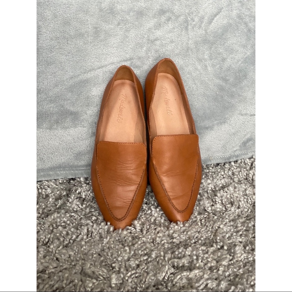 Madewell Ian Skimmer Flat in Saddle (size 8M)
